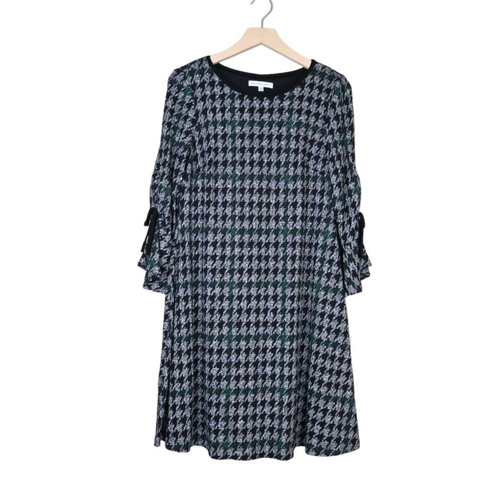 Sandra Darren Womens S Jacquard A Line Dress w/Pockets
